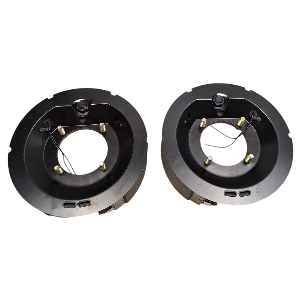 Left and Right - 12" by 3-3/8" Electric Trailer Brake – 8,000 lb – 4 Bolt Mount (4739-L+4739-R)