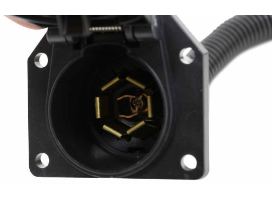 Hopkins 7-Blade to 7-Round Trailer Wiring Adapter – Flex Cord (47595)