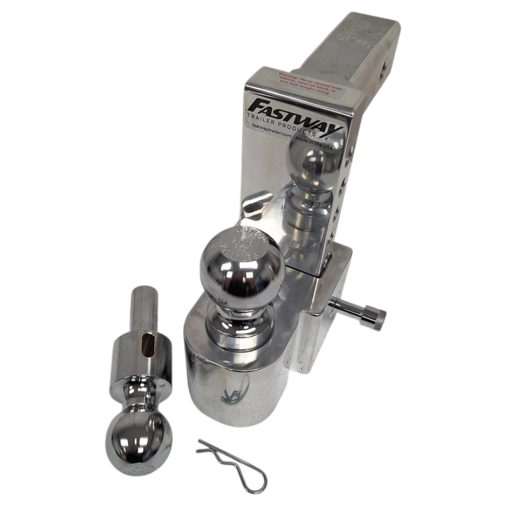 Fastway Flash Scale Hitch Adjustable 6" Drop 2" Shank Tongue Weight (48-00-8600)