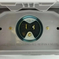 15 Amp 125 Volt Electric Motor Base Plug RV Camper Trailer Shore Power Replacement (4937)