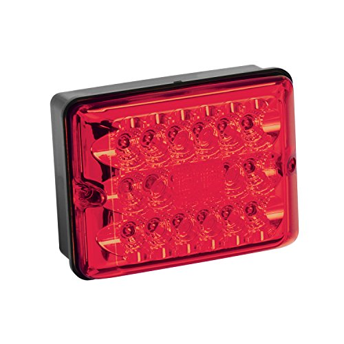 Bargman 48-86-101 LED Single Taillight with Stop/Tail/Turn (- Black Base)