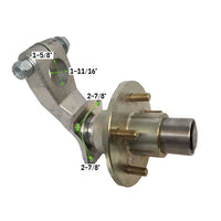 UFP DB35 End unit 3.7K IDLER Arm w/spindle vault cap bearing Trailer RV Camper  (43038U)