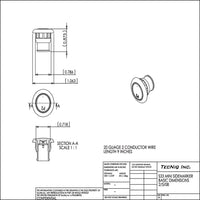TecNiq 3/4 Mini White Clear LED Light Hot Spot Truck Trailer Jeep USA (S33-WC00-1)