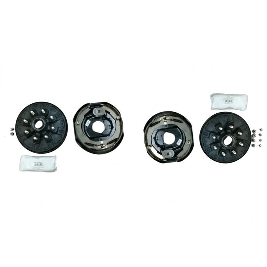 Complete Brake Kit 8 x 6.5 lug 9/16" Electric Brake 5200 6000 7000# Axle 12x2  (568183-B-IMP)
