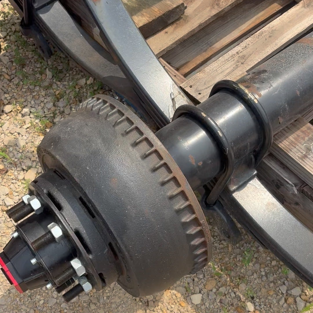 NEW Dexter 10,000 lb GD Front Trailer Axle - 73.5" HF - 46" SC - Underslung - Electric Brakes - 8 Lug