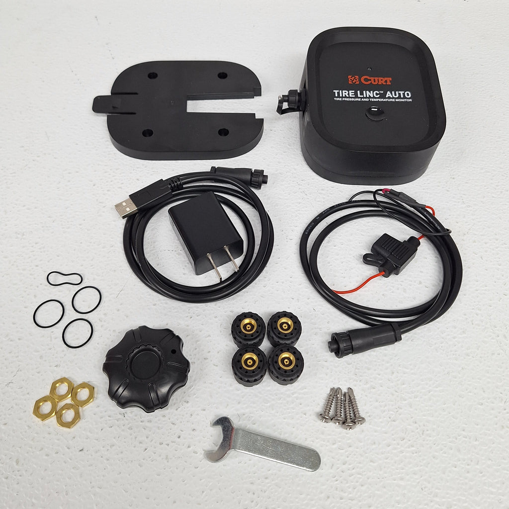 CURT Tire Linc Auto Tire Pressure &amp; Temperature Monitoring System Kit (57009)