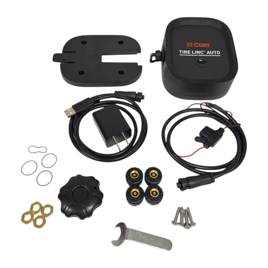 CURT Tire Linc Auto Tire Pressure &amp; Temperature Monitoring System Kit (57009)