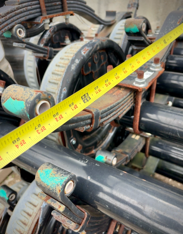 NEW Dexter 6,000 lb Trailer Axle – 78" Hub Face – 62" Spring Center – Electric Brake