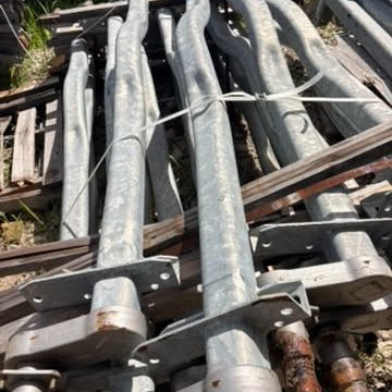NEW Dexter 6,000 lb Galvanized Torsion Beam Axle – 92" Hub Face – 72" Low Profile Reverse Mount (6000-92-72LPRV-TORSION-VBEND-EZ-GALV-DD)