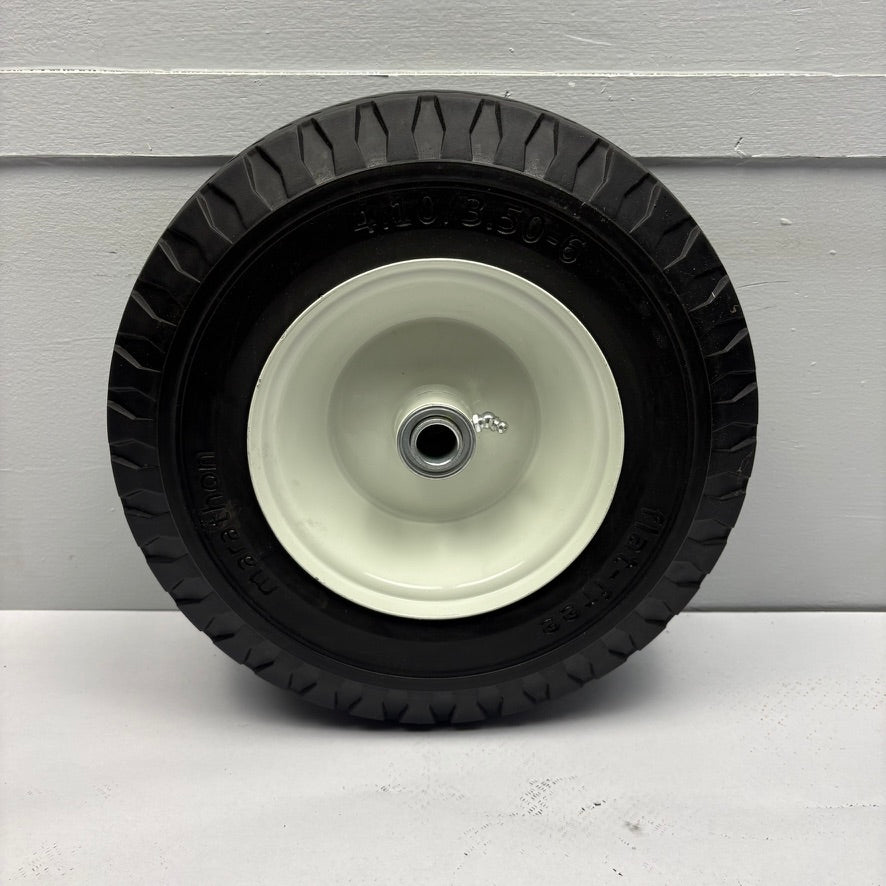 4.10/3.50-6 Flat-Free Tire on White 6 in. Wheel – 325 lb (53CM59-WHITE)