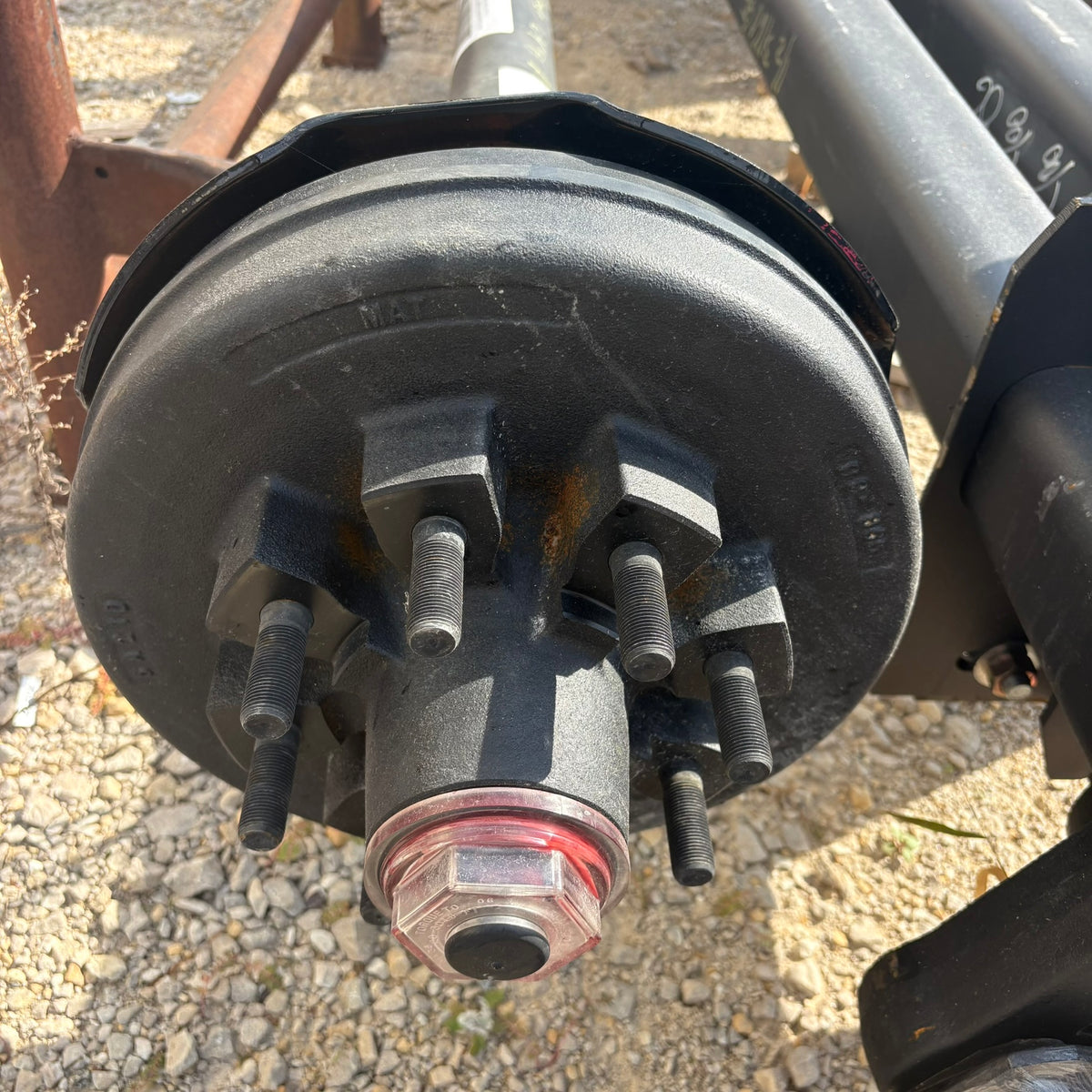 8K Hybrid Straight Axle Assembly 82in HF 64in SC 8-Lug Oil Bath Pickup (8000-82=HYB-3-64SC-865-5/8HD-COMPLETE)