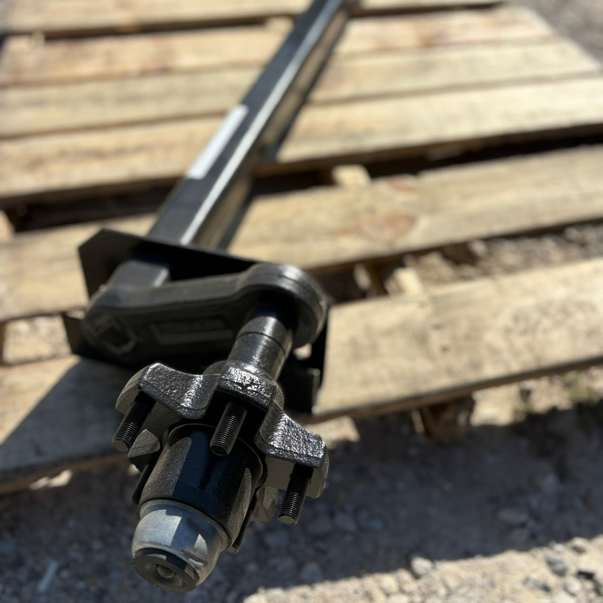 Dexter Torflex 2,200 lb Torsion Axle - 66.75" HF - 53.75" OB - 22° Down - No Brake Flange - E-Z Lube