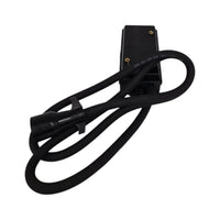 7 Way Plug Inline Pre-Wired Trailer BLACK Cord Junction Box 6 Ft Wiring Cable Towing (6FT-JB-BLK)