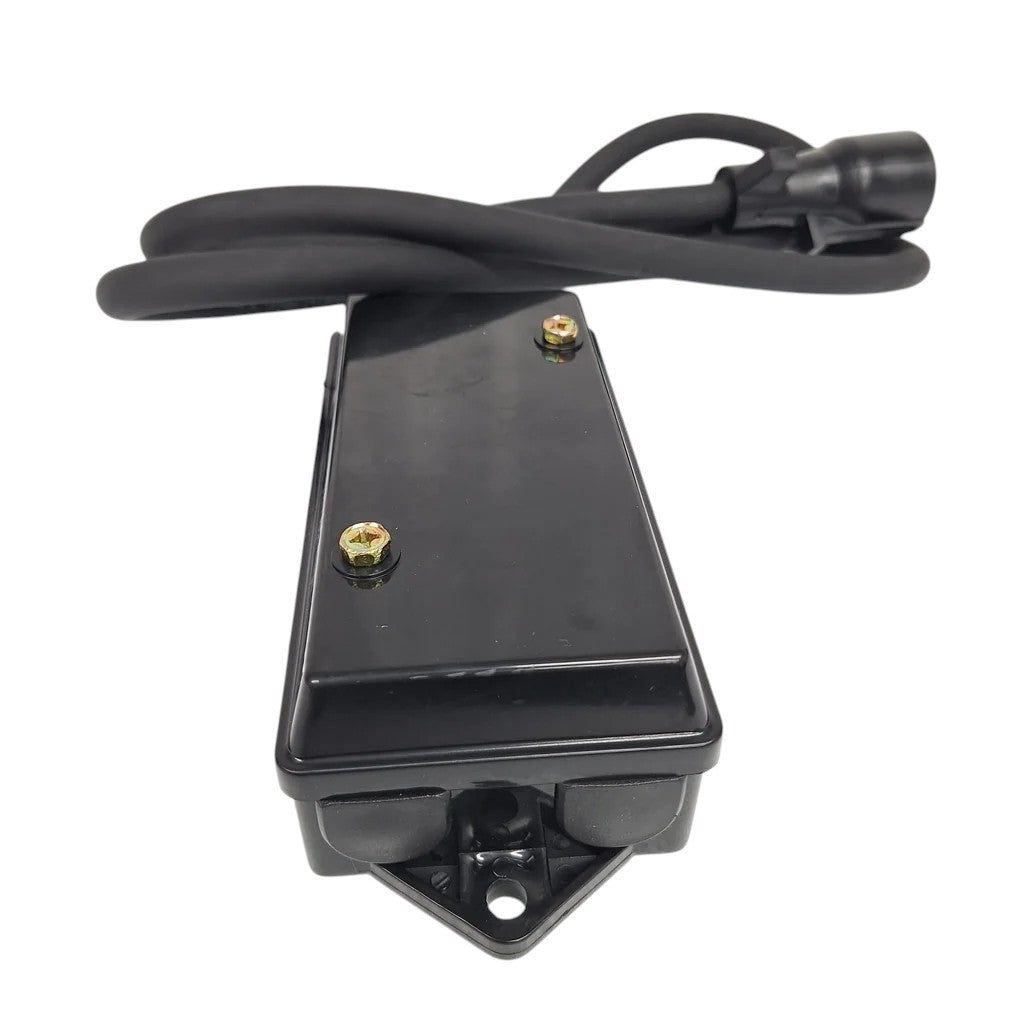 7 Way Plug Inline Pre-Wired Trailer BLACK Cord Junction Box 6 Ft Wiring Cable Towing (6FT-JB-BLK)