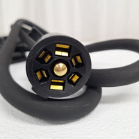 7 Way Plug Inline Pre-Wired Trailer BLACK Cord Junction Box 6 Ft Wiring Cable Towing (6FT-JB-BLK)