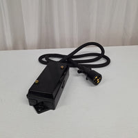 7 Way Plug Inline Pre-Wired Trailer BLACK Cord Junction Box 6 Ft Wiring Cable Towing (6FT-JB-BLK)