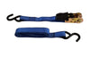 Pair - 1"x 6' Ratchet Strap Tie Downs with Coated S Hooks Motorcycle ATV (8550266)