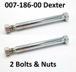 2x Replacement Dexter Caliper Retaining Shoulder Bolt & Nut for 10K to 12K Brake Calipers (7-186-KITx2)