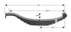 Leaf Spring, Slipper Spring, 30" Long, 5 Leaf, 5000# Rated, 3.00" Wide, 10K HD (72-43)