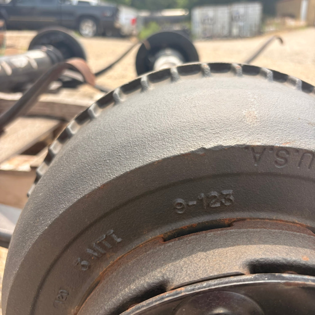 NEW Dexter 10,000 lb GD Front Trailer Axle - 73.5" HF - 46" SC - Underslung - Electric Brakes - 8 Lug