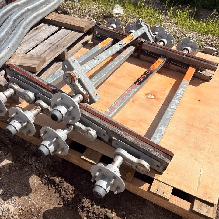 NEW Dexter #8 Torflex 600 lb Galvanized Torsion Trailer Axle - 49" HF - 36" OB