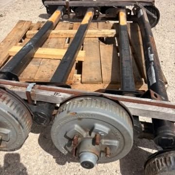 NEW Dexter 3,500 lb Torsion Trailer Axle – 76" Hub Face – 56" Outside Bracket – Electric Brake