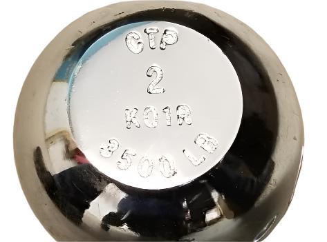 Reese Chrome 2" Ball, 3/4" Shank, 3.5k Rated 2-3/8" Length fits Step Bumpers (74020)
