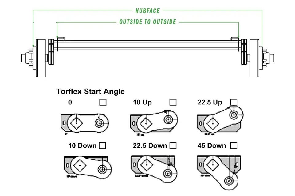 NEW Lippert 8,000 lb Trailer Axle - 89" HF - 70.38" SC - Electric Brake - Grease