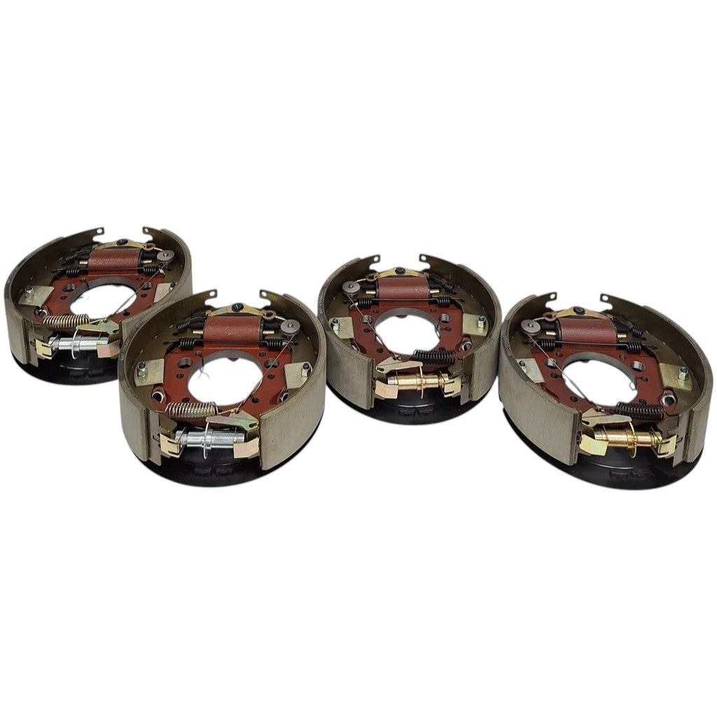 Four Dexter 12-1/4" x 3-3/8" Hydraulic Brake Assembly Kit – 9K–10K (77-1210H-KITX2)