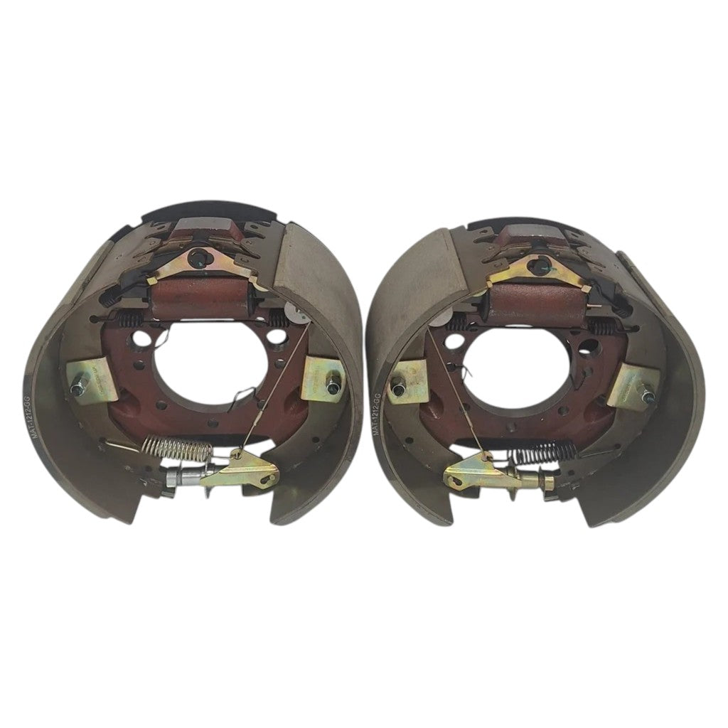 Hydraulic Brake Backing Plate Kit, 12.25" × 5", Self-Adjusting, 12K–16K Axles (Left & Right, 7-Bolt) — (77-1212H-KIT)