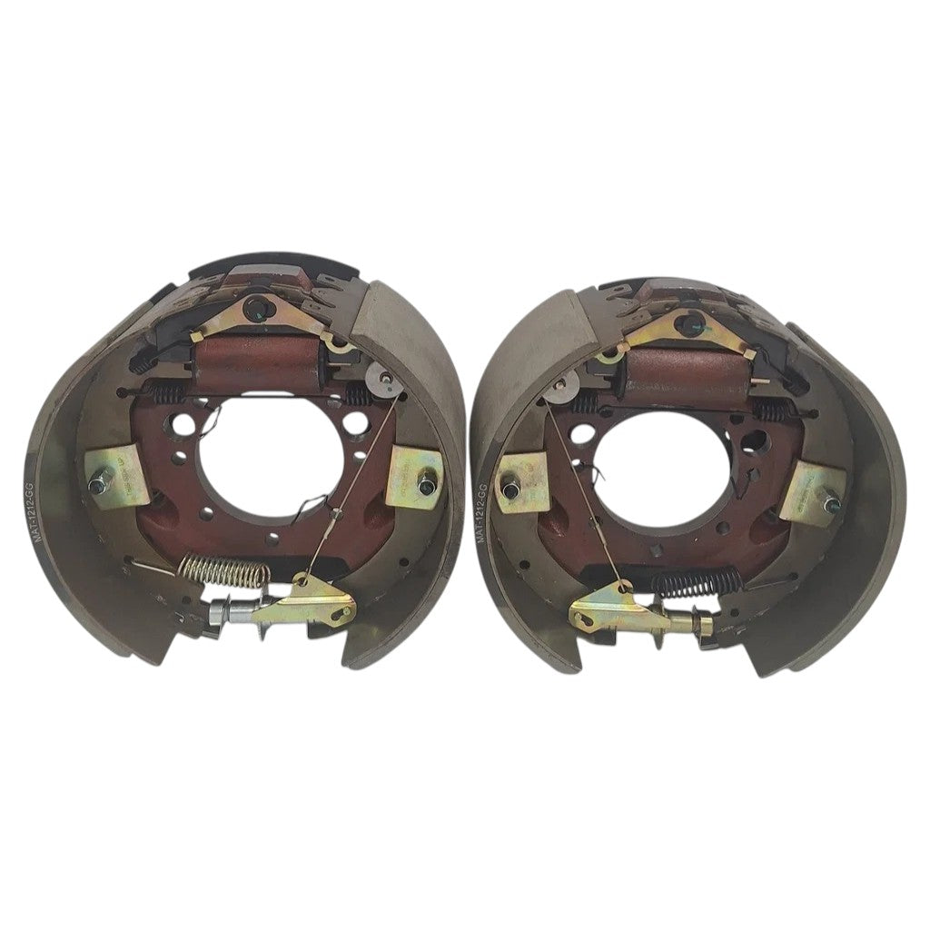 Hydraulic Brake Backing Plate Kit, 12.25" × 5", Self-Adjusting, 12K–16K Axles (Left & Right, 7-Bolt) — (77-1212H-KIT)