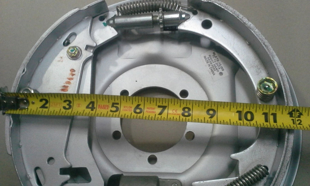 Pair, 12x2 Hydraulic brake, free backing, Dacromet Coated (77-12H-73+77-12H-74)