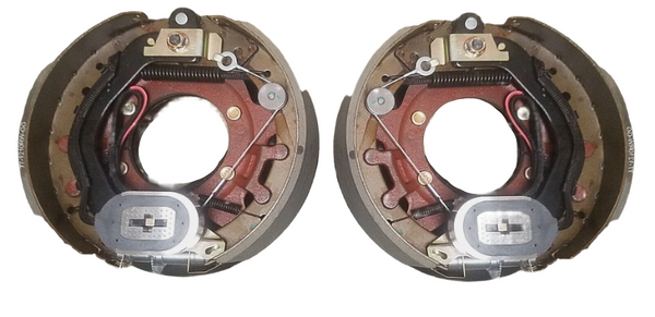 PAIR-Rockwell 10K Electric Trailer Brake 12-1/4" x 3-1/2" 5 Bolt 4738-L+R 10,000 (77-1210RW-PAIR)