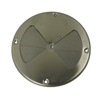 7.25" Polished Aluminum Round Air Trailer Wall Vent — Butterfly Style (775)