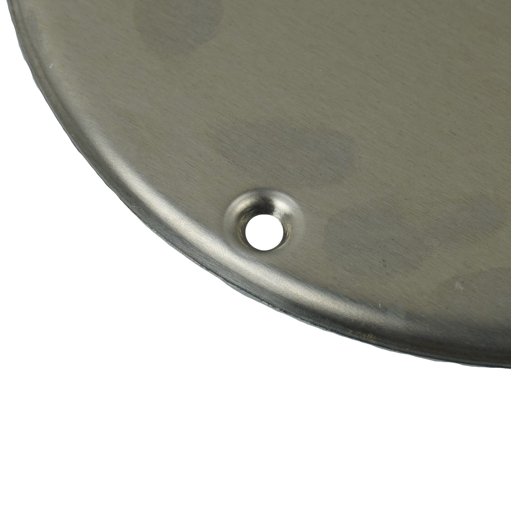 7.25" Polished Aluminum Round Air Trailer Wall Vent — Butterfly Style (775)