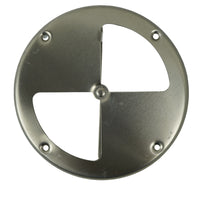 7.25" Polished Aluminum Round Air Trailer Wall Vent — Butterfly Style (775)