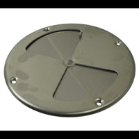 7.25" Polished Aluminum Round Air Trailer Wall Vent — Butterfly Style (775)