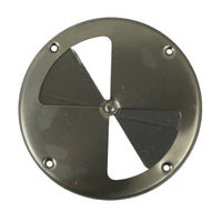 7.25" Polished Aluminum Round Air Trailer Wall Vent — Butterfly Style (775)