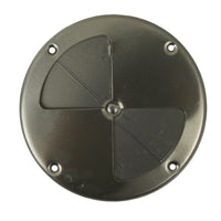 7.25" Polished Aluminum Round Air Trailer Wall Vent — Butterfly Style (775)