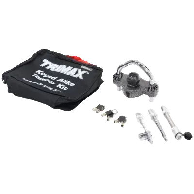Trimax Trailer Tongue Lock Kit - Keyed Alike Coupler, Latch and Receiver Locks - Universal Fit (79900301)