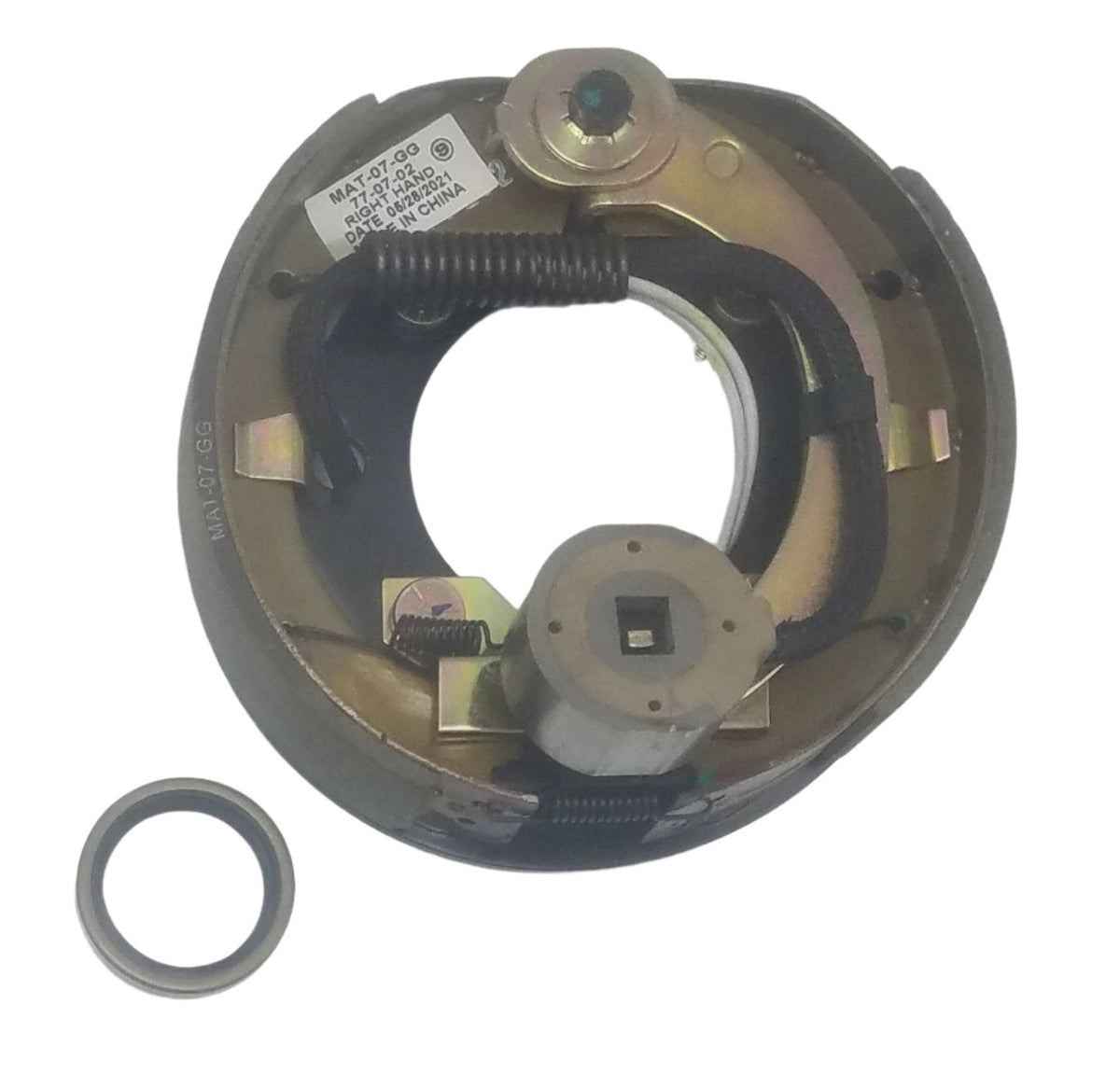 7" Right Side Electric Backing Plate and Seal For 2000# Axles Replaces Dexter 23-48 (7EBRH-SEAL-150)