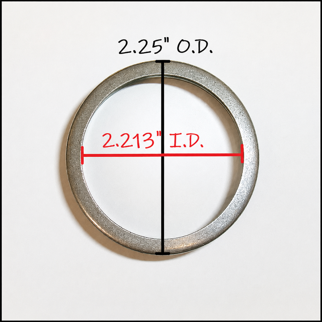Trailer Tie Down 6K Stainless Steel Wear Sleeve Ring 2.25" O.D. x 2.213" I.D. (TD17292)
