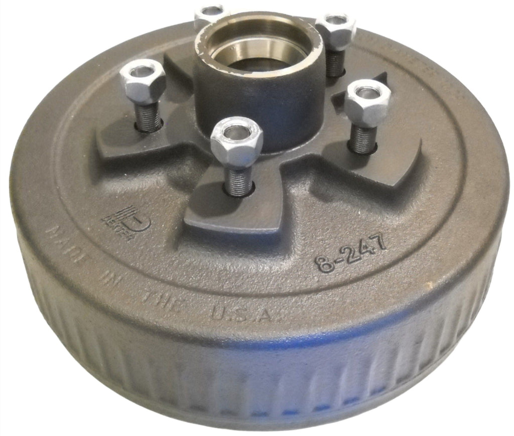 2-Dexter 5x4.5 3500# Drums w/Left and Right Side 10" Never Adjust Backing Plates (82475-B-FSA-DEX)