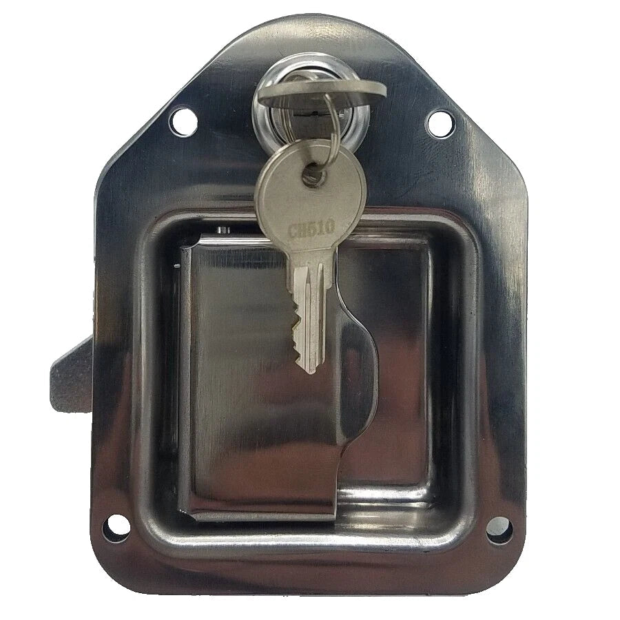 Mini Tear Drop Locking Latch - LKG, SST, With 2 Keys (8000SSL)