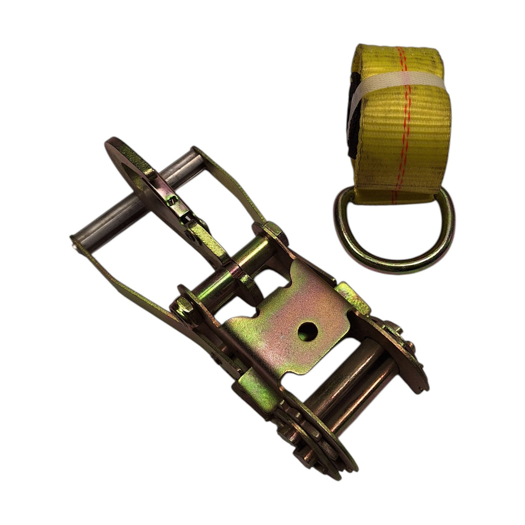 ONE- Car Trailer Tie Down Strap Ratchet Wheel Tire Trailer Truck Lasso (804HK + LASSO2x7-SLV)