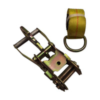 ONE- Car Trailer Tie Down Strap Ratchet Wheel Tire Trailer Truck Lasso (804HK + LASSO2x7-SLV)