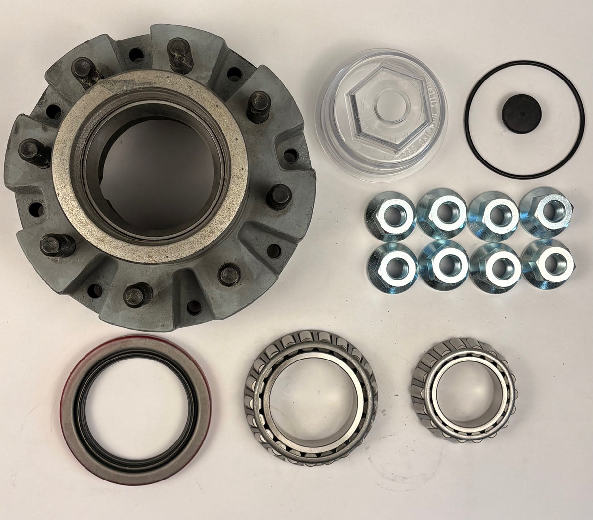 Rockwell 12K Oil Bath Trailer Hub Kit – 8 on 6.5 Bolt Pattern, 4.75" Pilot (812865A-1475-KIT)