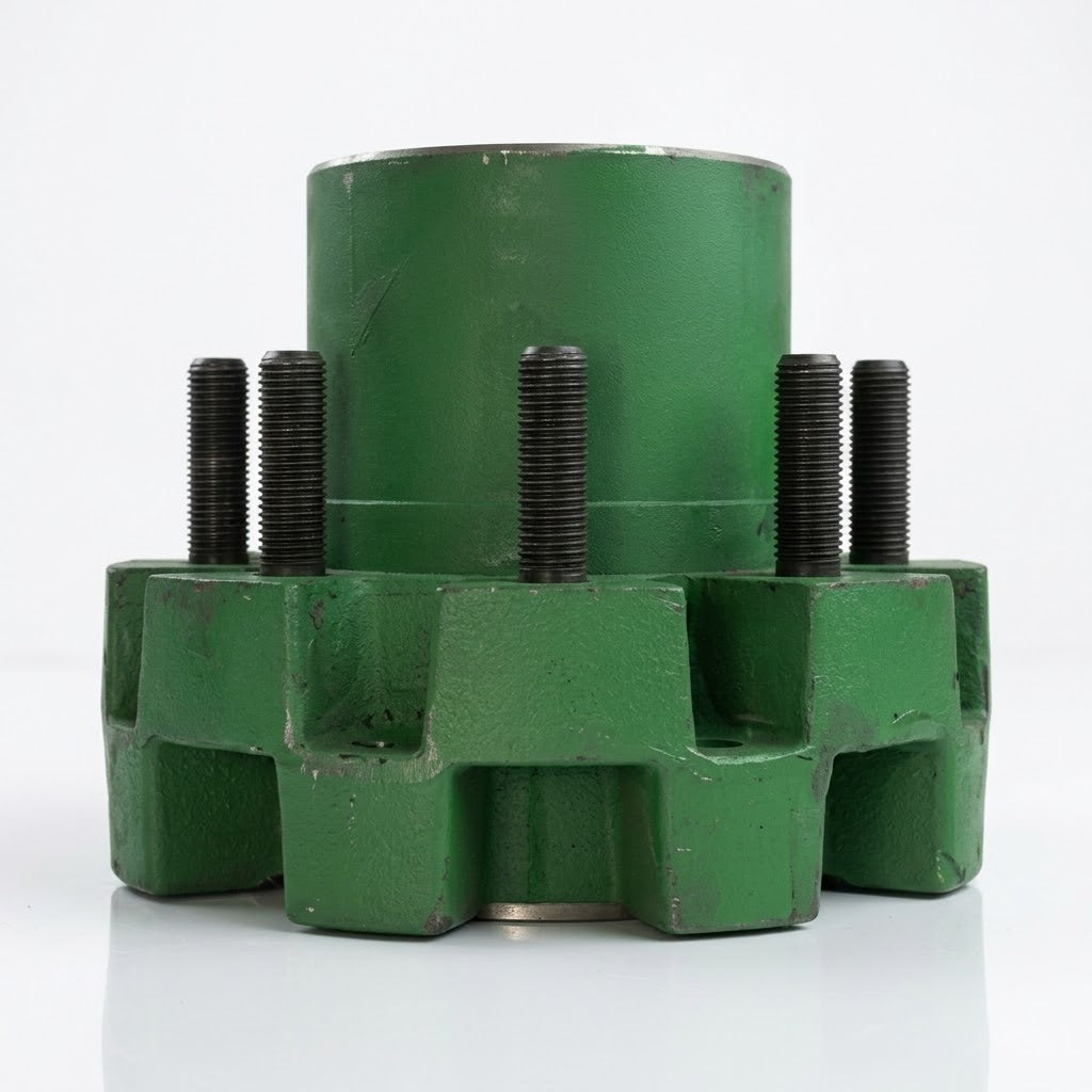 12,000#  Hub Only 12k 4.88 Pilot 8x6.5 Quality and Rockwell Trailer Axle Wheel (812865A-1)