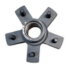 Idler Hub, 3500#, 5 x 5.5, WHITE, Dexter, 1/2" Stud, Cupped & Studded, Star Shaped (8-256-5)
