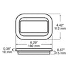 Peterson Mfg 6.29" x 4.42" PVC Rubber Grommet Flush Mount (850-15)